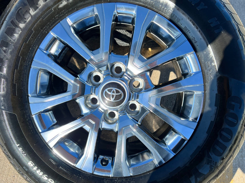 18" Toyota Tacoma LIMITED OEM chrome wheels rims 4260 4Runner 2024 2025 2026 Texas Truck Tire