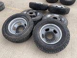 17" Dodge Ram 3500 Dually Laramie 8x200 wheels rims 2703 2704 OEM tires COOPER Texas Truck Tire