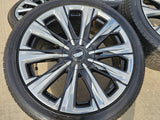 24" Cadillac Escalade PLATINUM OEM wheels rims V 2023 2024 2025 2026 2027 NEW Texas Truck Tire