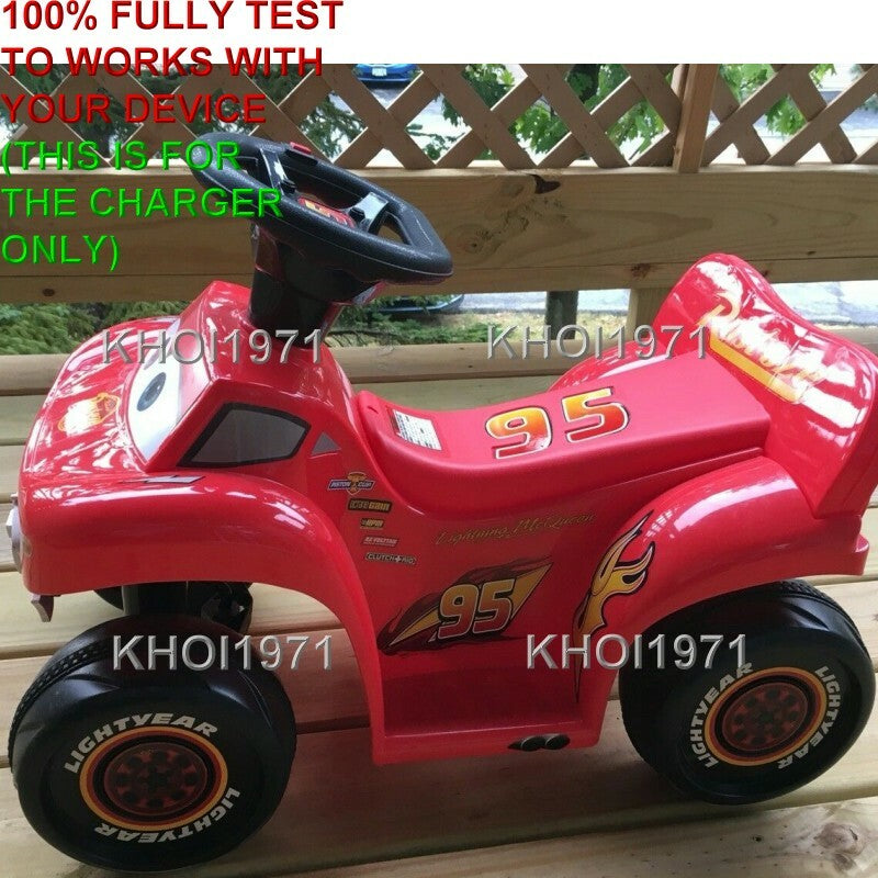 AC Wall Charger Adapter for Disney Pixar Cars 3 Lightning McQueen 95 Ride-On Toy