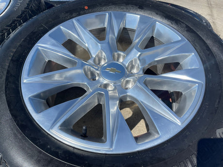 20" Chevy Tahoe Silverado LTZ 5920 OEM wheels rims Yukon HANKOOK A/T2 NEW Texas Truck Tire