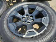 20" Dodge Ram 1500 OEM Laramie Black 2680 wheels rims tires HANKOOK A/T2 NEW Texas Truck Tire