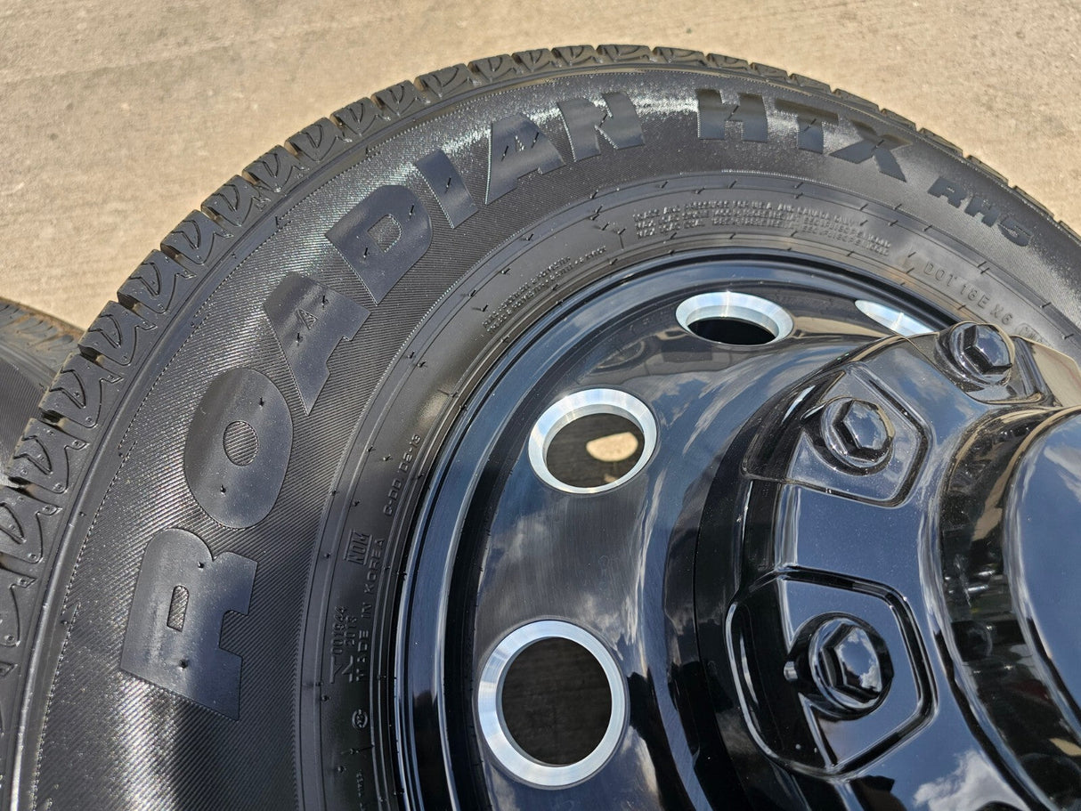 17" Dodge Ram 3500 Dually Laramie wheels rims 2706 2707 OEM black 2024 2025 NEW Texas Truck Tire