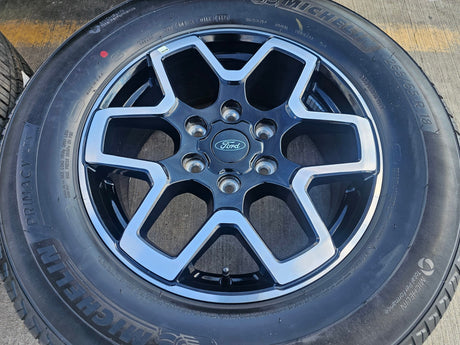 18" Ford Ranger wheels rims tires black 95213 tires 2024 2025 2026 NEW MICHELIN Texas Truck Tire