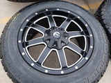 20x9 Fuel Jeep Maverick Wrangler Gladitor wheels rims 33" tires 5x127 5x112 Texas Truck Tire