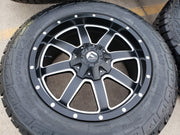 20x9 Fuel Jeep Maverick Wrangler Gladitor wheels rims 33" tires 5x127 5x112 Texas Truck Tire