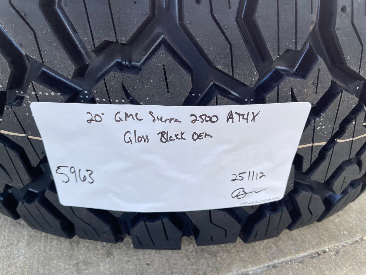 20" GMC Sierra AT4X 2500 3500 OEM 14137 5963 wheels rims Silverado NEW 35" R/T Texas Truck Tire