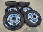 17" Ford F-350 Dually OEM 10477 10478 rims wheels Michelin A/T2 NEW Texas Truck Tire