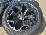 22" Dodge Ram 1500 OEM Laramie wheels LIMITED Gray 2685 2727 tires Texas Truck Tire