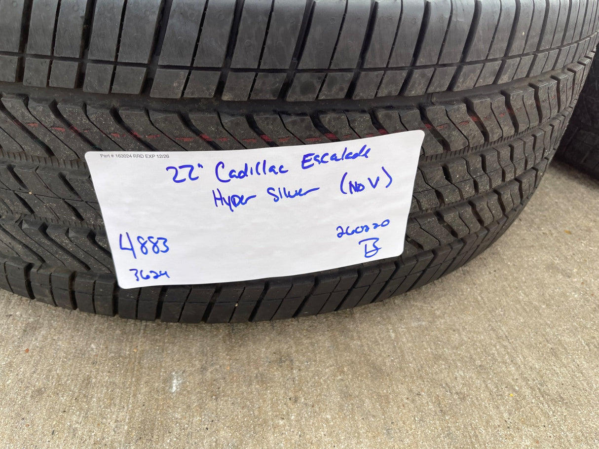 22" Cadillac Escalade V Platinum OEM 4883 95479 wheels rims 2024 2025 2026 NEW Texas Truck Tire