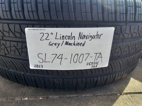 22" Lincoln Navigator OEM 94225 rims wheels BLACK LABEL 2025 2026 PIRELLI NEW Texas Truck Tire