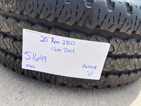 20" Dodge Ram 2500 3500 LARAMIE OEM 51649 wheels rims 2025 2026 Texas Truck Tire