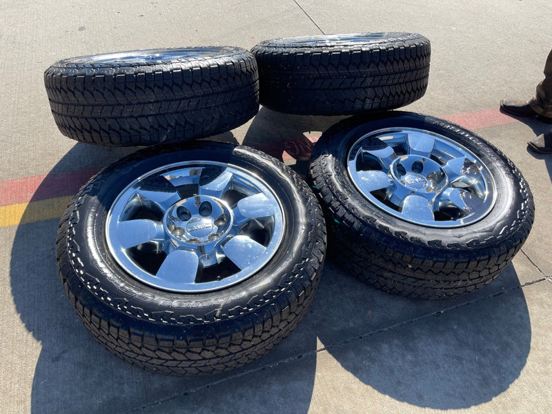 20" GMC Sierra Yukon DENALI OEM wheels rims 5419 BRIDGESTONE DUELER A/T NEW Texas Truck Tire