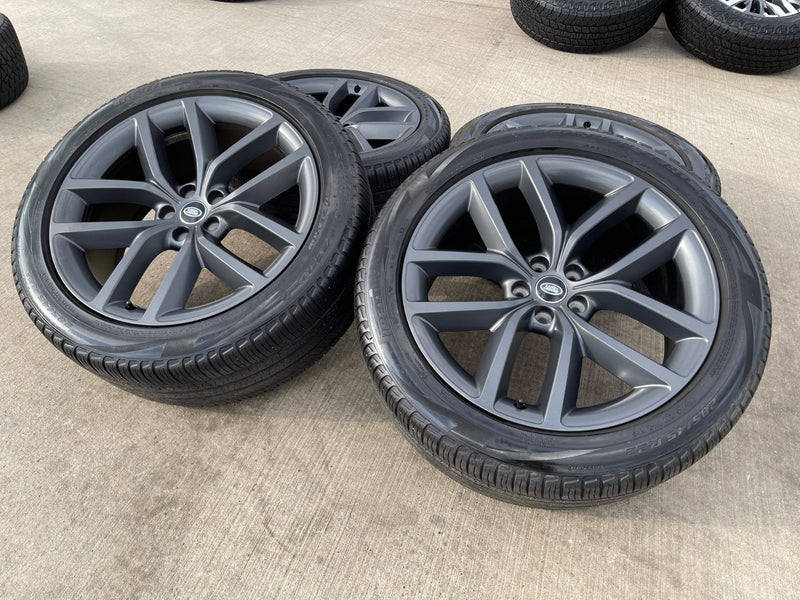 22" Land Rover DEFENDER OEM wheels rims 72385 Range tires GRAY 2023 2024 2025 Texas Truck Tire