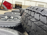 17" Jeep Wrangler Rubicon OEM 9218 wheels rims Gladiator BRIDGESTONE A/T NEW Texas Truck Tire