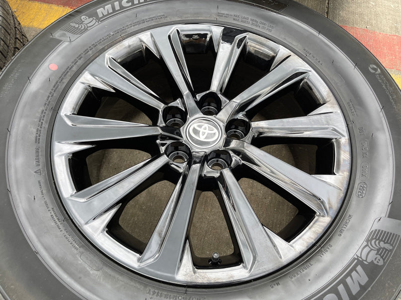 18" Toyota Grand Highlander OEM 10525 wheels rims BLACK Lexus TX350 NEW MICHELIN Texas Truck Tire
