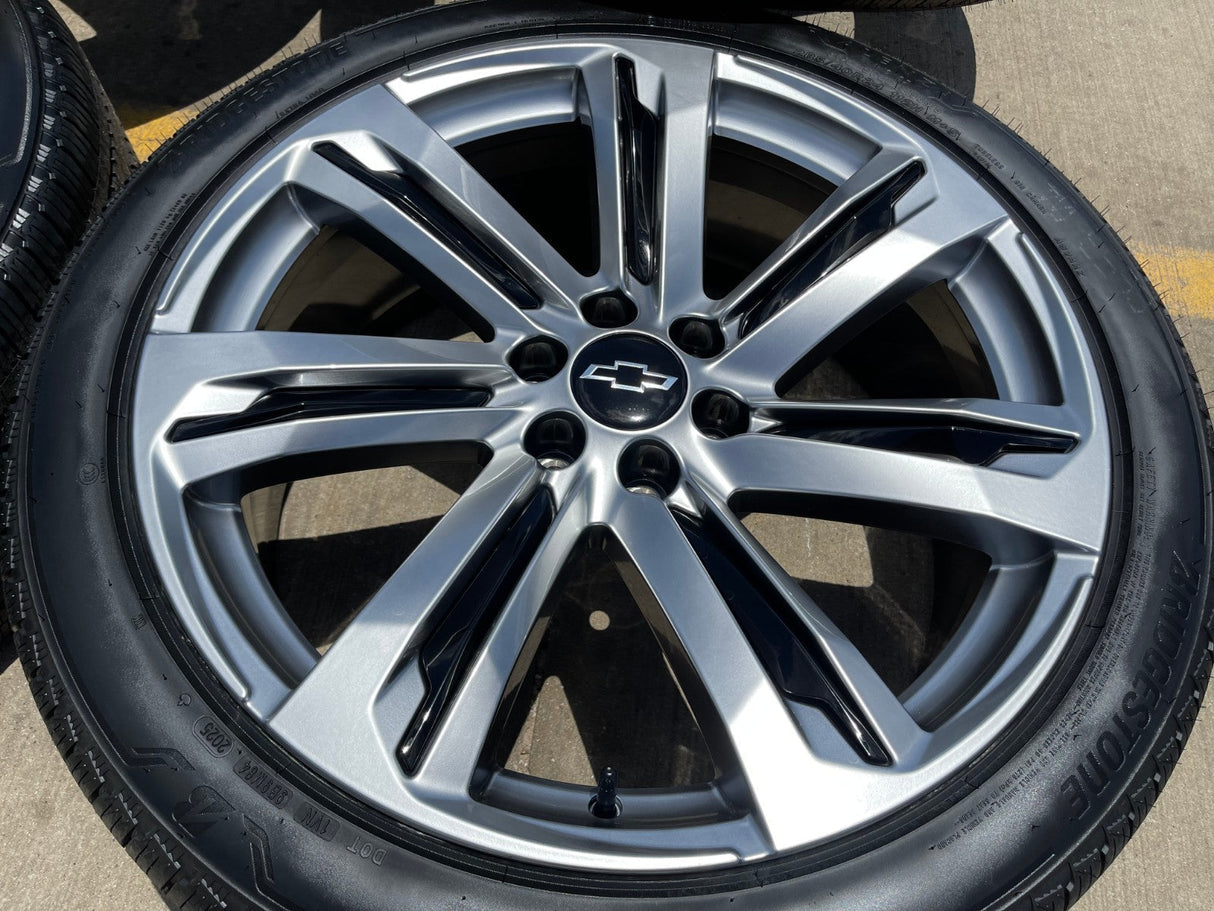 24" Chevy Tahoe Silverado OEM wheels rims tires Escalade 2023 2024 2025 2026 NEW Texas Truck Tire