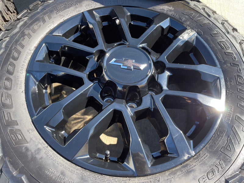 20" Chevy Silverado Trail Boss GMC AT4 2500 OEM 94030 wheels rims BFG KO3 Texas Truck Tire