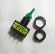 RadioShack 275-0019 SPST 12VDC Illuminated Toggle Switch – Green LED (1 Per Pack) TekShack