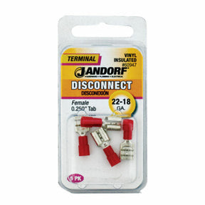 JANDORF TERMINAL DISCONNECTF22-18 UNINSULARED .25 TAB (5PK) 60947 Jandorf