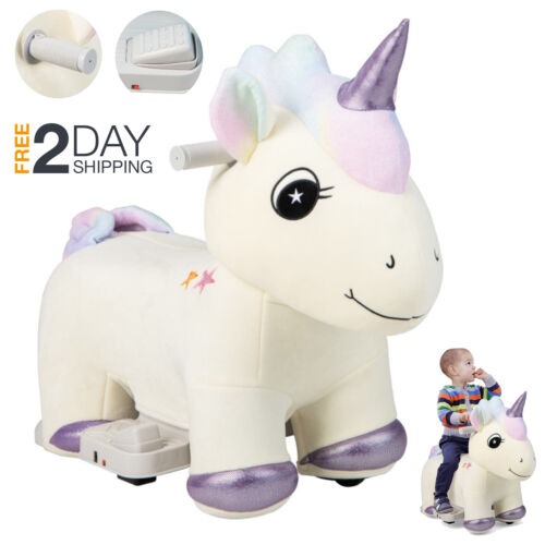 Magical 6V Electric Unicorn Car for 1-3 Year Old Girls with Music