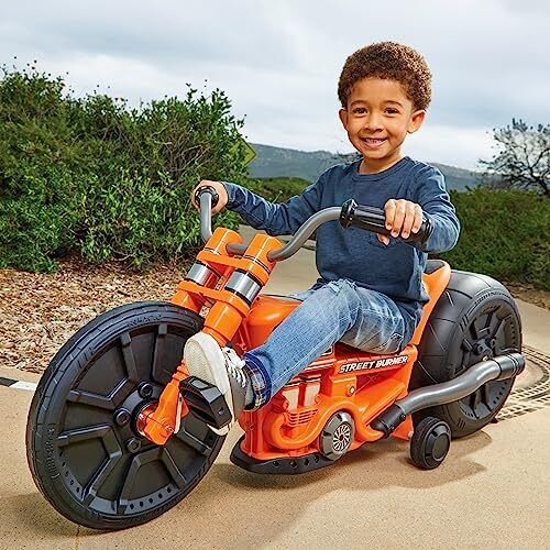 Rev Up Your Ride: Motorcycle-Inspired Street Burner with Adjustable Seat and Durable Design