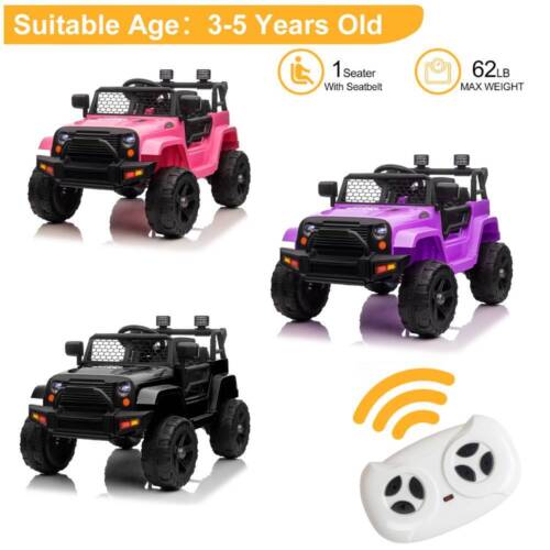 3-in-1 Electric Ride On Car Truck with 3 Speed RC Mode - Supports up to 62lbs