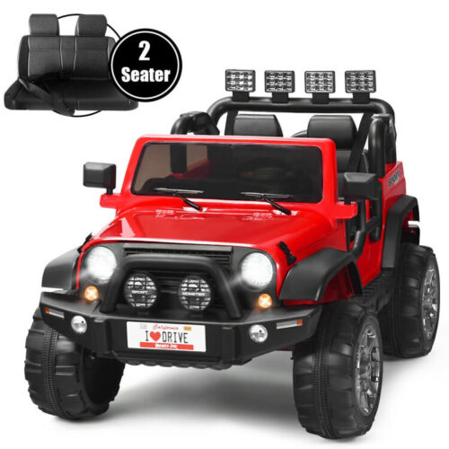 2-Seater Remote Control Ride-On Truck with Storage Room - 12V