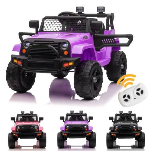 12V Battery Powered Ride-On Truck for Kids with Parental Remote Control and Seat Belts