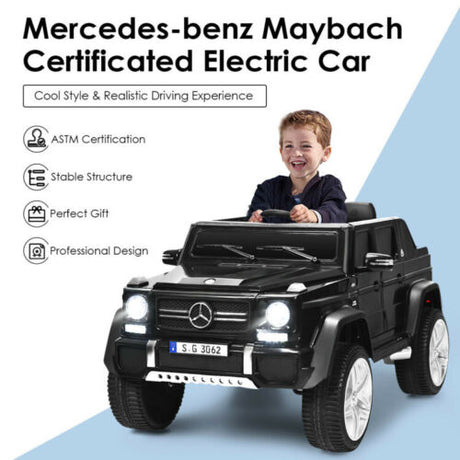 Licensed Mercedes-Benz Kids Ride-On Car with 12V Battery