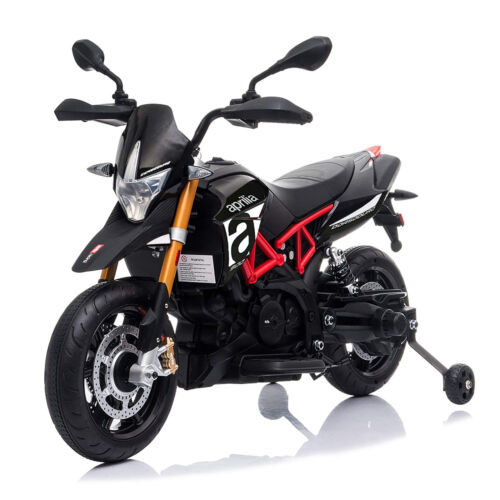 TOBBI Aprilia Motorcycle Ride-On for Kids 3+ Years - Black