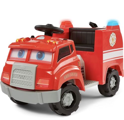 Brand New Kid Trax Real Rigs Toddler Fire Truck with 6V Battery & Charger Included!