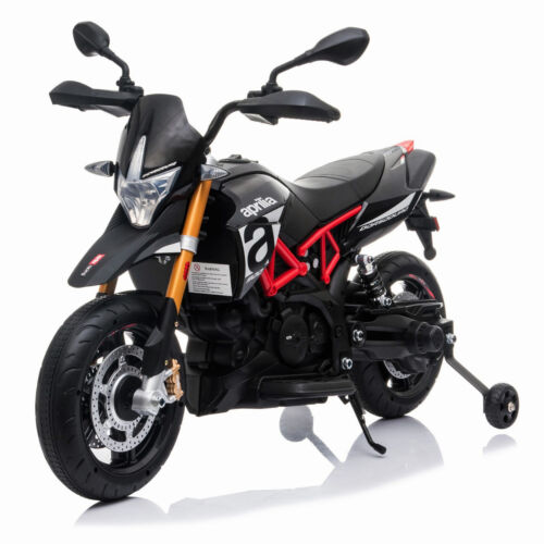 TOBBI 12V Aprilia Licensed Electric Dirt Bike for Kids - Perfect Xmas Gift!