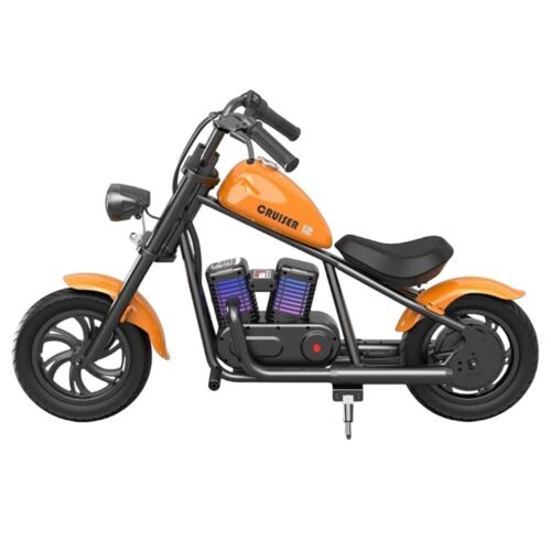 24V Children's Boys Ride On Motorbike Chopper Bicycle 160W Engine 10MPH Velocity, Distance Tracker, Mist