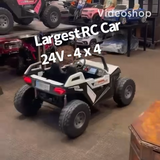 TOUCH TV 24V CLASH UTV RIDE ON MEGA BUGGY CAN AM ALL-TERRAIN VEHICLE DOUBLE SEAT 4WD LARGEST