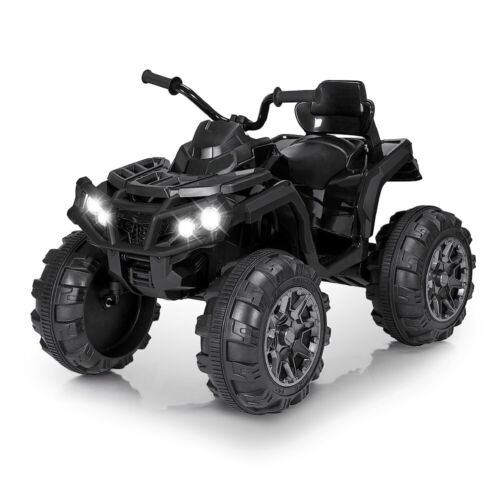 24V Electric ATV Off-Road Quad Car Toy for Kids with 2 Speeds and LED Lights