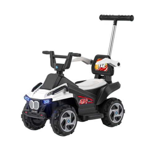 Electric ATV Ride-On Quad Car for Kids with LED Headlights and Bluetooth Connectivity