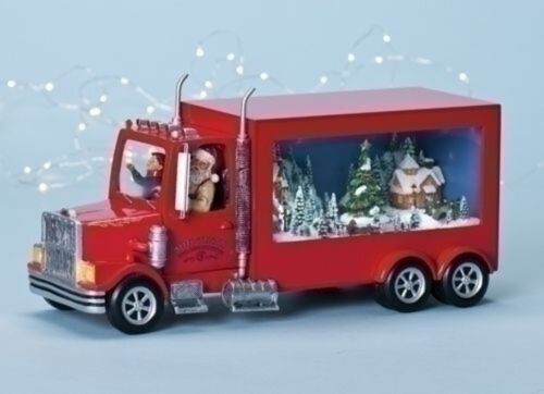 Vibrant LED Red 10-Wheeler Roman Musical Truck (Model 34520)