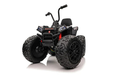 24V Children's Electric ATV Ride-On Toy, Rubber Tires, Hand Accelerator, Music Player, LED Illumination
