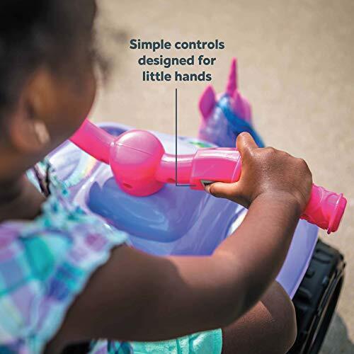 Magical Toddler Unicorn Quad Ride-On Toy with 6V Battery for Kids Ages 1.5-3 in Purple