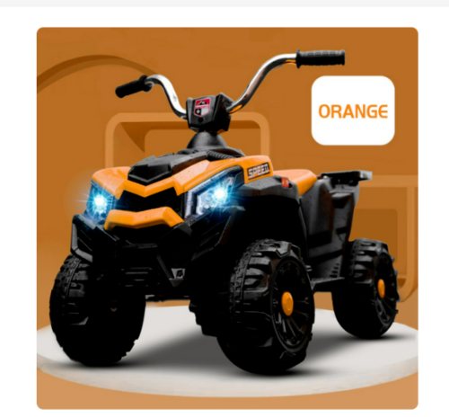 Kids' Electric Off-Road ATV with Musical Features and Illuminating Lights for Children