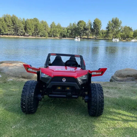 TOUCH TV 24V CLASH UTV RIDE ON MEGA BUGGY CAN AM ALL-TERRAIN VEHICLE DOUBLE SEAT 4WD LARGEST