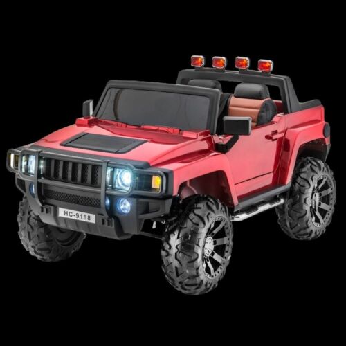 12V Four-Wheel Drive Children's Ride-On SUV Vehicle, Dual Seating, Pneumatic Tires, Front Lights with Remote Control