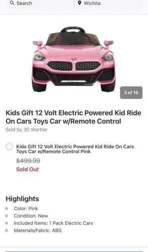 12V Electric Ride-On Car for Kids with Remote Control - Perfect Gift for Children
