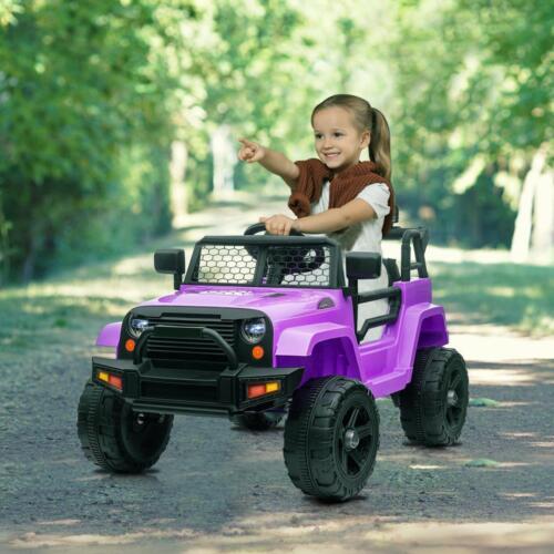 Electric Ride-On Car for Kids with Remote Control - Purple