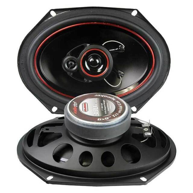 Audiopipe CSL6803R 6x8" 150W 3-Way Coaxial Speakers (Pair) Audiopipe