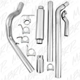 MBRP 4" Turbo Back, Single Side Exit, 1998-2003 Ford Powerstroke 7.3L, S6200AL MBRP