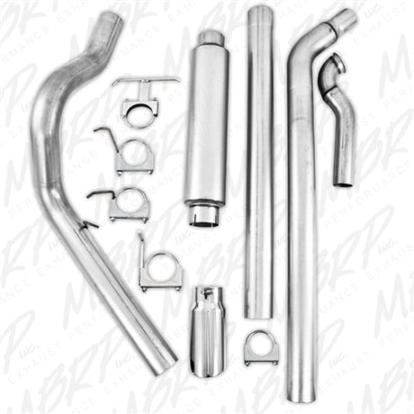 MBRP 4" Turbo Back, Single Side Exit, 1998-2003 Ford Powerstroke 7.3L, S6200AL MBRP