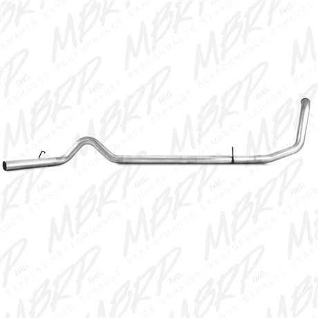 MBRP 4" Turbo Back, Single Side - No Muffler (1999-2003) Powerstroke MBRP