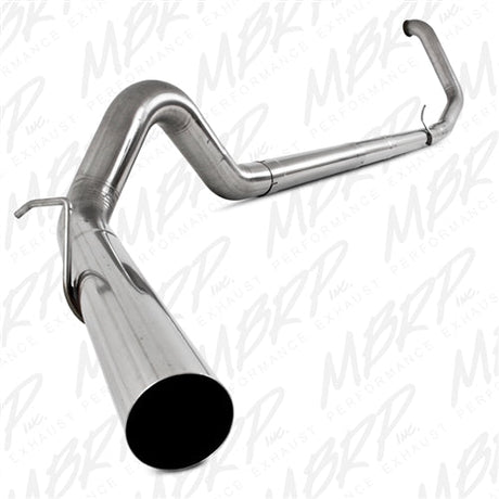 MBRP 4" Turbo Back, Single, No Muffler, T409, 1998-2003 Ford Powerstroke 7.3L MBRP